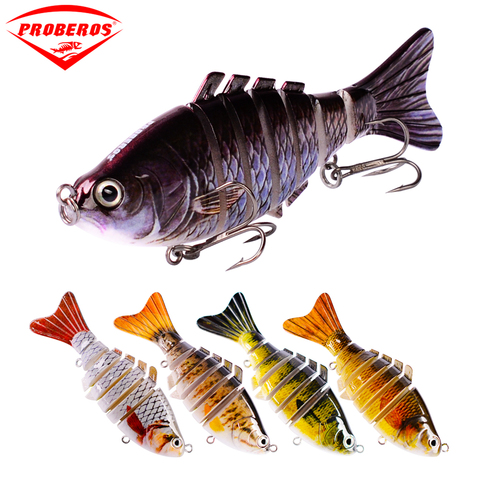 5pc 7 Sections Fishing Lure 10cm/4