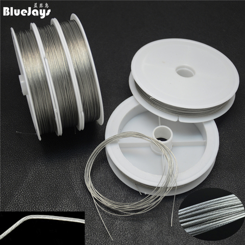 Fishing steel wire Fishing lines 50m-8m max power 7 strands super soft wire lines Cover with plastic Waterproof ► Photo 1/6