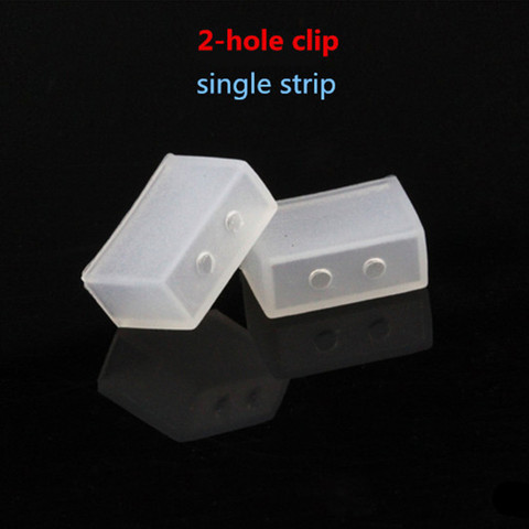 20 pcs Silicon clip, Nonporous end caps  use for SMD 5050 3528 3014 5630 ws2801 ws2811 ws2812b waterproof led strip light ► Photo 1/5