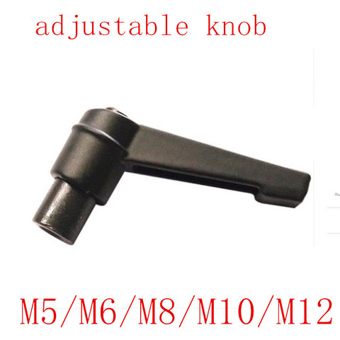 1pcs M5/M6/M8/M10/M12 Female Thread Adjustable Handle Knob Metal Thread Black Adjustable Clamping Handles Lever ► Photo 1/1