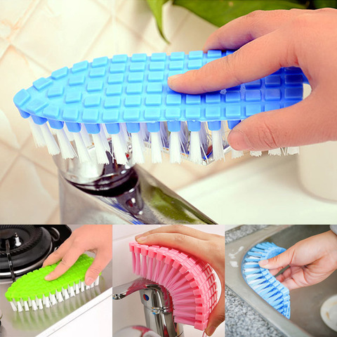 Washing Tool Bendable Rust Lavabo Kitchen Cooking Supplies Hand Held Remover Clean Toilet Pot Dishes Cleaning Brush ► Photo 1/6