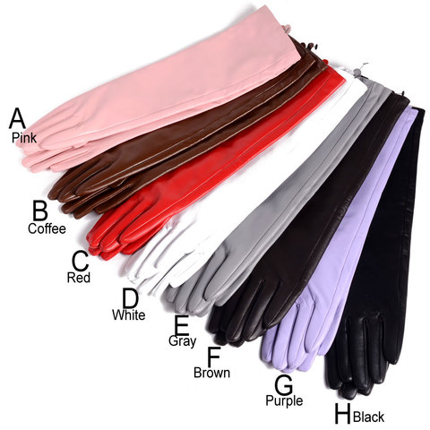 30cm-80cm Women's Ladies Real leather Overlength Party Evening gloves long gloves With Eleven colors ► Photo 1/1