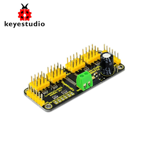 NEW! Keyestudio 16-Channel Servo Drive Board with12-BIT PWM-12C Interface PCA9685 for Arduino / Raspberry pi ► Photo 1/5