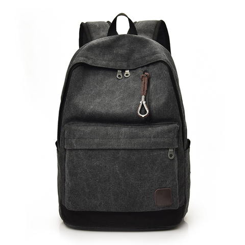 New Women Men Canvas Backpacks Large School Bags For Teenager Boys Girls Travel Laptop Backbag Mochila Rucksack Femme Sac A Dos ► Photo 1/6
