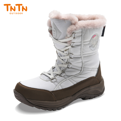 TNTN Men Outdoor Snow Shoes Winter Waterproof Hiking BootsPlush Warm Hiking Shoes Unisex Waterproof Walking Boots Winter Sneaker ► Photo 1/6