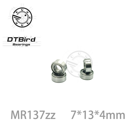 3pcs Or 10pcs MR137zz 7*13*4mm L-1370ZZ Mr137 Zz Deep Groove Ball Bearing 7x13x4 Mm Miniature Bearing High Quality ► Photo 1/6