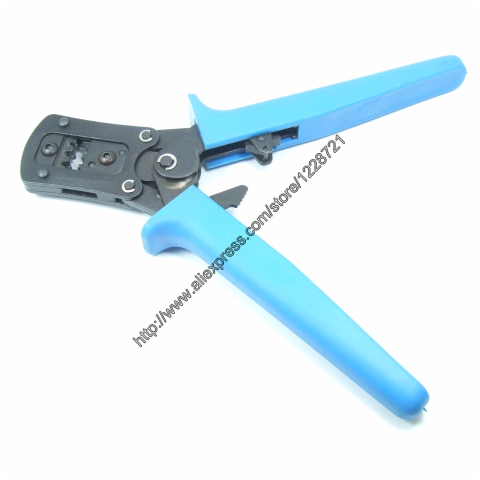 Blue Compression Ratcheting Insulated Terminal Crimping Tool For 2.54mm 3.96mm 