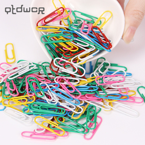 80PCS Colorful Metal Binder Clip Paper Clip Office Stationery Binding Supplies Office Shool Stationery Marking Clips ► Photo 1/6