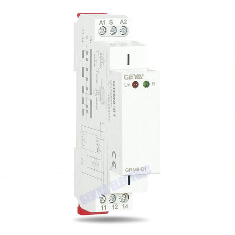 Din Rail 3 Phase SPDT 16A AC 230V DC 12V 24V Impluse Relay Electronic Step Relay Memory Latching Relay GRM8 ► Photo 1/6