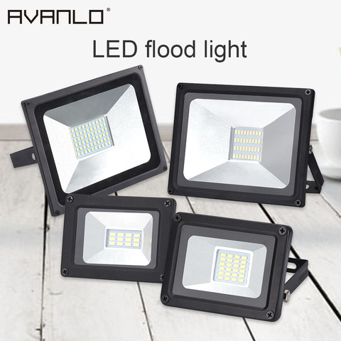 Hot selling IP65 10W 20W 30W 50W Led Flood Light SMD 5730 Led Flood Lamp Reflector Led Floodlight Outdoor Street Lighting ► Photo 1/6