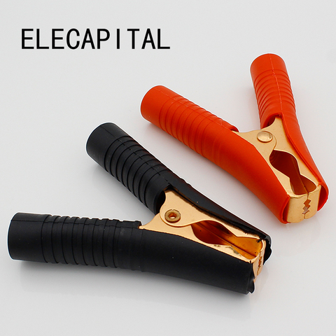 Hot Car Alligator Clips Battery Clamps Crocodile Clip 100A Red+Black ► Photo 1/5
