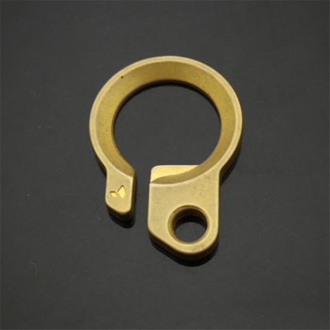 1PC Brass Keychain Opener EDC Pocket Multitool Pure Copper Polishing Key Hanging Buckle Belt Quick Hook ► Photo 1/6
