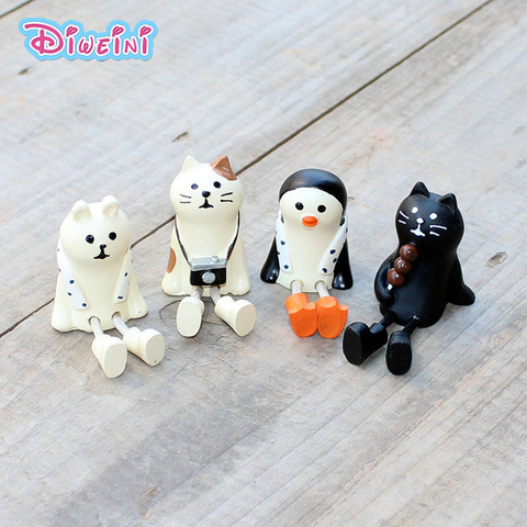 Hanging Feet Decole Cat Animal Model Miniature Figurine Fairy home Garden Wedding action Figures Doll Decoration Girl toy gift ► Photo 1/5