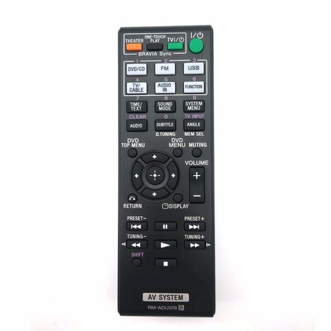 New Remote Control RM-ADU078 for SONY AV System Power Amplifier DAV-TZ230 DAV-TZ510 DAV-TZ630 DAV-TZ710 HBD-TZ135 HBD-TZ530 ► Photo 1/2
