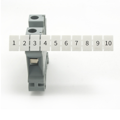 10PCS ZB6 Blank UK2.5B UK2.5 UK5N UDK4 UKK5 Din Rail Terminal Blocks Maker Strips Label ZB6 ► Photo 1/3