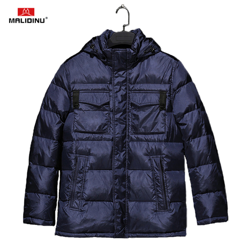 MALIDINU 2022 Brand Down Jacket Men Winter Down Coat Parka High Quality Thick Warm Winter Jackets Mens Duck Down Coat For Men ► Photo 1/6