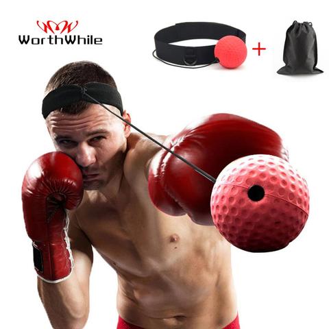 WorthWhile Kick Boxing Reflex Ball Head Band Fighting Speed Training Punch Ball Muay Tai MMA Exercise Equipment Accessories ► Photo 1/6