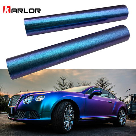 30*100cm Car Blue to Purple Pearl Chameleon Vinyl Wrap Film Chameleon Car Stickers Automobiles Motorcycle Car Styling Decaration ► Photo 1/6