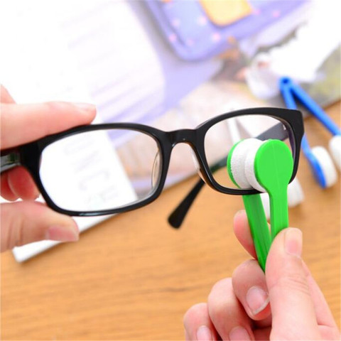 1PC 5Color Mini Microfiber Two-side Sunglasses Brush Eyeglass Cleaner Brush Spectacles Rub Cleaner Glasses Clean Tool Brush ► Photo 1/6