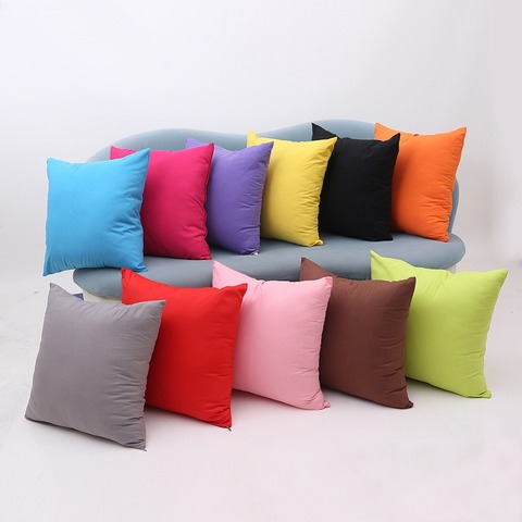 Meijuner Pure Color Cushion Cover 45x45cm Square Pillow Cover For Home Chair Sofa Office Bedroom Decor Modern Style Pillowcase ► Photo 1/6