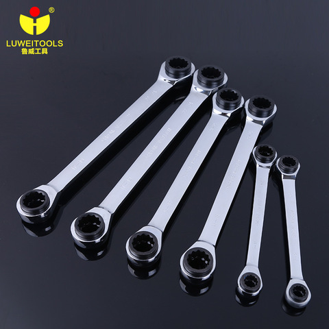 1 Piece Have 4 Size Gear Torque Socket Wrench Set Universal Ratchet Wrench Set Double Gear Ring Wrench Set Double Ring Wrench ► Photo 1/5