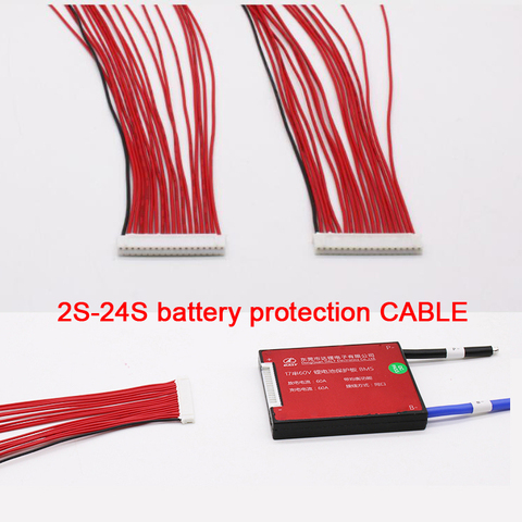 Li-ion lifepo4 Lithium battery protection board cable wire FOR 2S 3S 4S 6S 7S 8S 10S 12S 13S 14S 16S 17S 20S 24S batteries Cell ► Photo 1/1