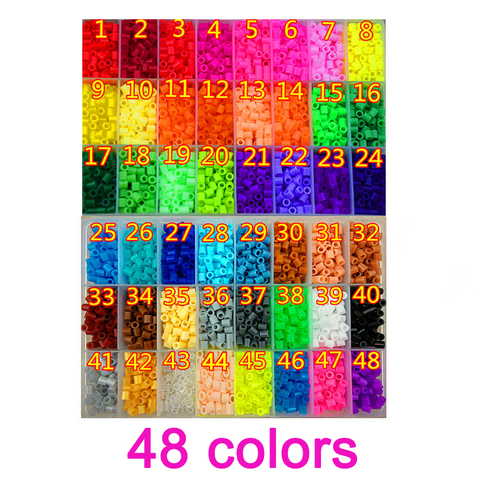 1000 PCS/ Bag 5mm Hama Beads 48 Colors For Choose Kids Education Diy Toys  100% Quality Guarantee New Perler Beads Wholesale - Price history & Review, AliExpress Seller - Life OK Store
