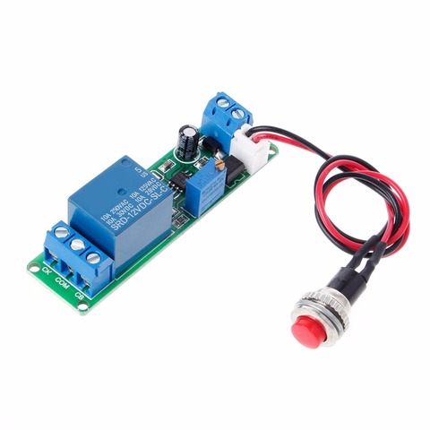 DC 12V Timing Timer Delay Turn OFF Switch Relay Module 1~10s Adjustable Power Supplies ► Photo 1/5
