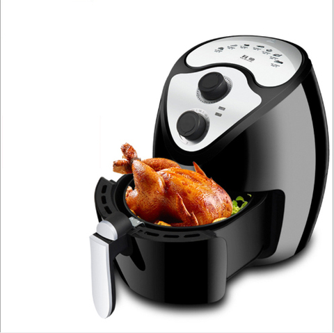 Air Fryer Double Pan 2.6L Automatic Chips Nuggets Mozzarella Fish Maker Intelligent Electric Oven  Power Off  Protection ► Photo 1/6