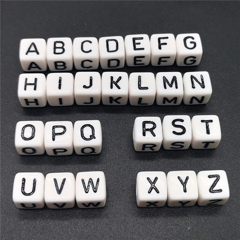 20pcs/lot 10mm Letter A-Z Square Alphabet Beads Acrylic Beads For Jewelry  Making DIY Bracelet Necklace Accessories #ZM10mm - Price history & Review, AliExpress Seller - SBT-Jewellery Accessories Store