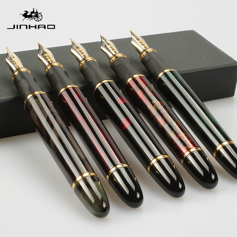 JINHAO X450 Metal Fountain Pen Without Pencil Box luxury school Office Stationery luxury Writing Cute pens gift ► Photo 1/5