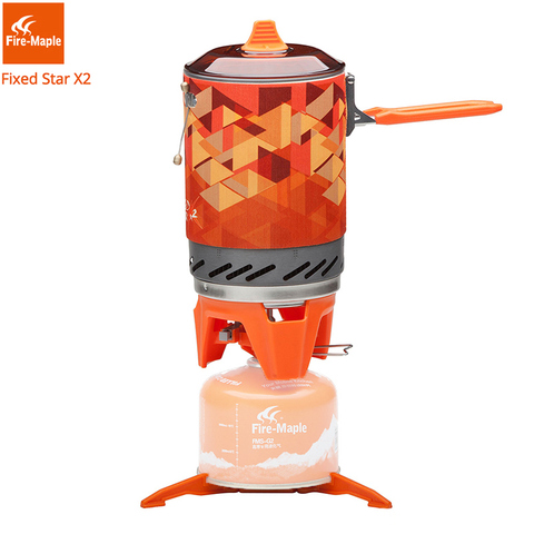 Fire Maple X2 Outdoor Gas Stove Burner Tourist Portable Cooking System With Heat Exchanger Pot FMS-X2 Camping Hiking Gas Cooker ► Photo 1/6