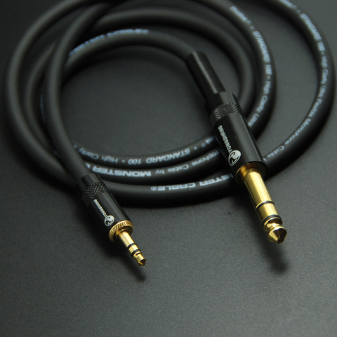 DIY HIFI 3.5mm to 6.35mm Audio Cable 3.5 To 6.35 Male To Male Audio Dedicated Line ► Photo 1/1