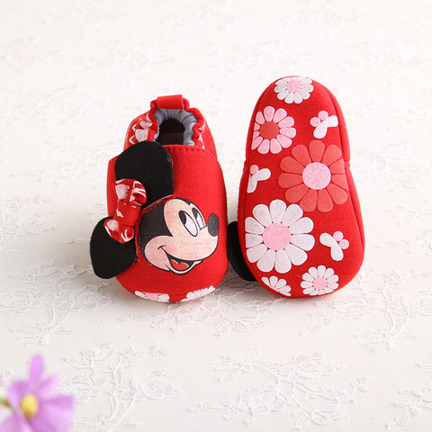 Disney 2022 Fashion Mickey New Autumn Winter Baby Shoes Girls First Walkers Newborn Shoes 0-18M Shoes First Walkers ► Photo 1/5