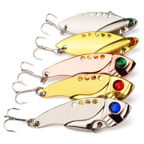 1 Pcs Metal VIB Lures 6cm 11g Vivid Vibrations Spoon Lure Fishing