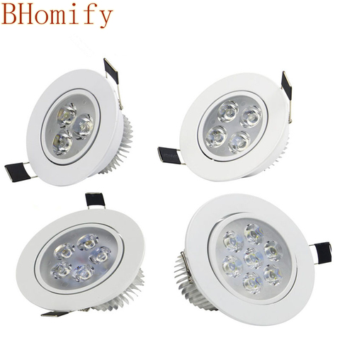 LED Dimmable Downlight Super Bright Recessed CREE 9W 12W 15W 21W LED Spot light LED Recessede Ceiling Lamp AC 110V220VAC85-265V ► Photo 1/6