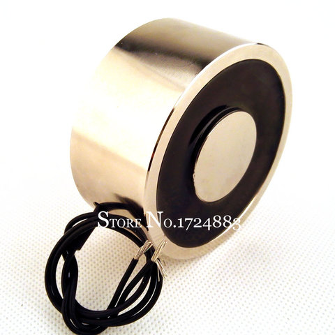 P100/40 12V dc electric holding magnet lift  AC220V DC24V 120KG 1200N 15W Waterproof electromagnet solenoid ► Photo 1/1