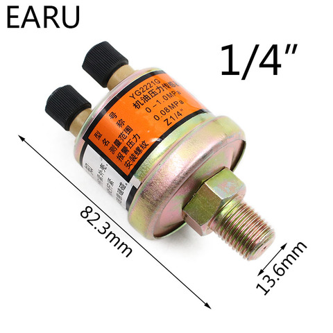 High Quality Engine Oil Pressure Sensor Gauge Sender Switch Sending Unit 1/4 NPT 80x40mm Car Pressure Sensors C45 ► Photo 1/5