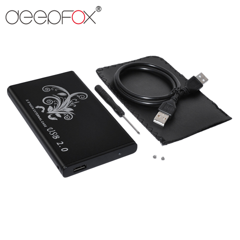 DeepFox USB 2.0 HDD Caddy Enclosure 2.5inch SATA SSD Mobile Disk Box Cases 2.5 HDD Case For Windows/Mac ► Photo 1/6