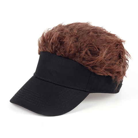 TUNICA Hot New Fashion Novelty Baseball Cap Fake Flair Hair Sun Visor Hats  Men's Women's Toupee Wig Funny Hair Loss Cool Gifts - Price history &  Review | AliExpress Seller - TUNICA