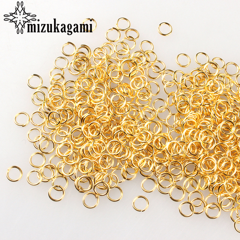 3-8mm Gold 200Pcs/lot Fashion Jewelry Findings Accessories Iron Gold Jump Rings For DIY Jewelry Accessories Free Shipping ► Photo 1/3