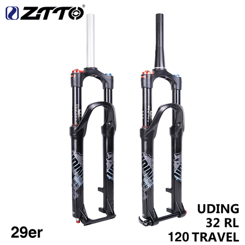 ZTTO MTB UDING 32 RL 120mm Air 29 29er Inch Fork Suspension Lock Straight Tapered Thru Axle QR Quick Release for mountain bike ► Photo 1/6