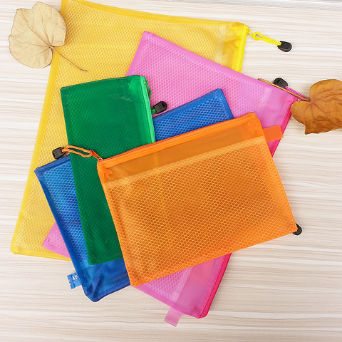 Waterproof Zipper Bag with internal split case Office Supplies  Document Bags  School Supplies pens and books storage bag ► Photo 1/2