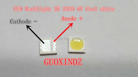 SEOUL  High Power LED    LED Backlight  2W 3535  6V  Cool white  135LM   TV Application SBWVL2S0E ► Photo 1/4