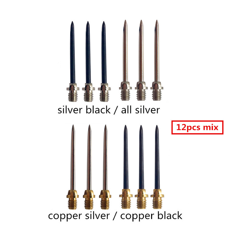 6pcs Professional Replaceable Steel Dart Tip 2BA Thread Darts Needle Accessories 