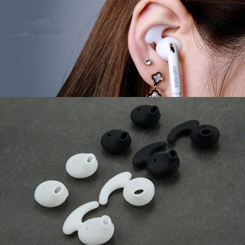 4 Pairs Silicone Covers Earbuds Ear Tips for Samsung Galaxy S7 S6 edge Stereo Headphone Eartip Ear Wings Hooks Cap Earhook ► Photo 1/6
