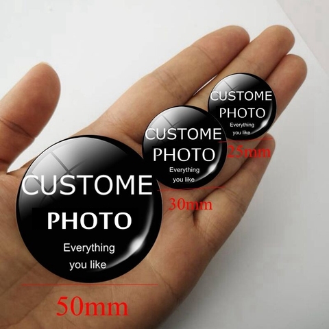 1PCS Personalized Photo Cabochon Glass Diy Custom25mm 30mm 50mm Accessories Jewelry Women Men Girls Gifts for Birthday Wholesale ► Photo 1/1