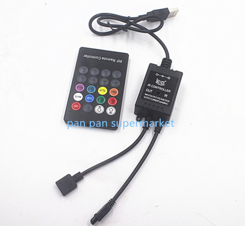 LED Music IR Controller 20key Remote Sound Sensor withut battery For 3528 5050 RGB LED Strip Free shipping ► Photo 1/3