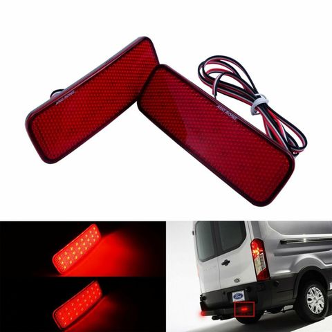 For Ford Transit Van Custom Connect Red LED Rear Bumper Reflector Tail Light 2013-up ► Photo 1/6