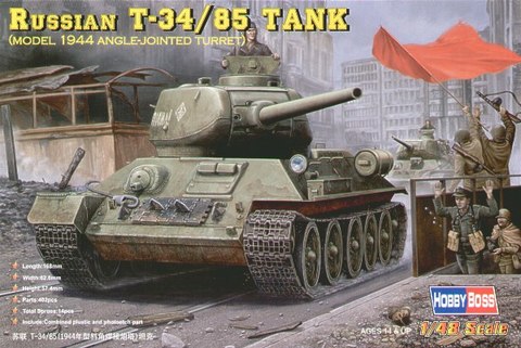 1:48 Scale Russian T-34/85 Tank Model 1944 angle-joint Turret  Hobbyboss Assembly Tank DIY 84809 ► Photo 1/6